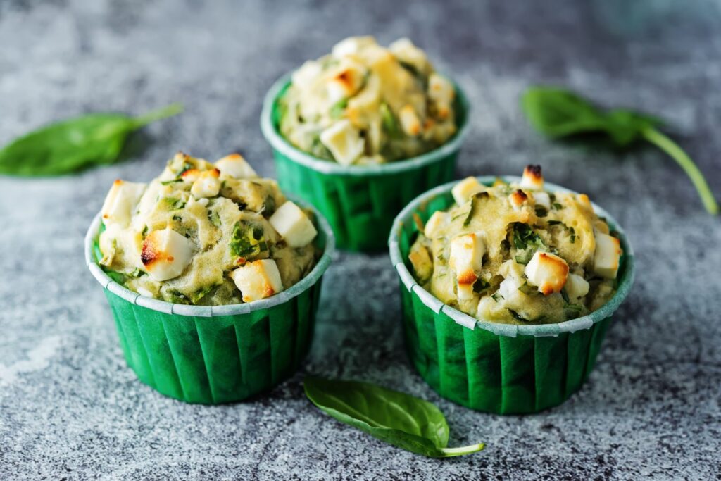 Egg Muffins with Spinach and Cheese