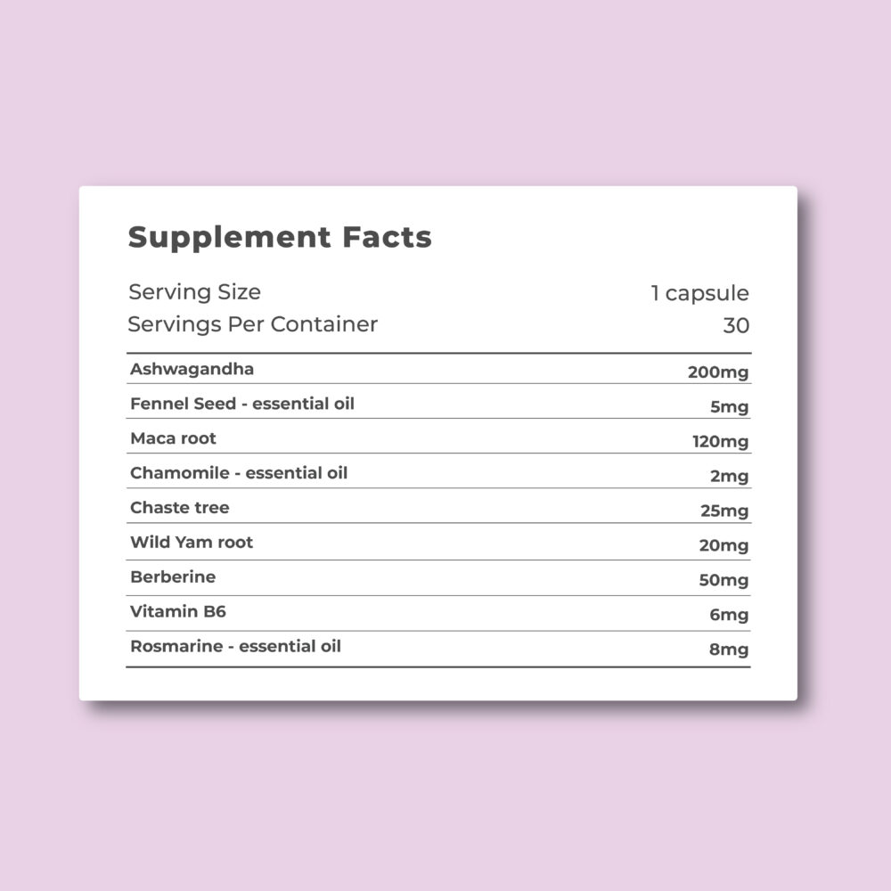 Lida Harmony Nutrition Facts